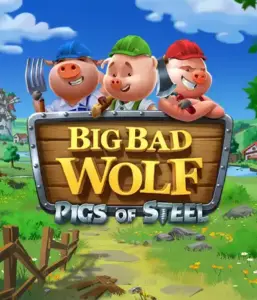 Dive into the action-packed twist of Big Bad Wolf: Pigs of Steel by Quickspin, highlighting dynamic graphics with a cyberpunk take on the timeless fairy tale. See the big bad wolf and the heroic pigs in an urban dystopia, featuring mechanical gadgets, neon lights, and steel towers. Ideal for players interested in modern retellings of classic tales with innovative bonuses and high win potential.