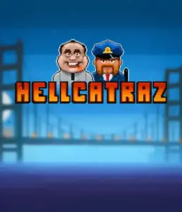 Enter the action-packed world of Hellcatraz slot by Relax Gaming, showcasing a quirky prisoner and a guard with the infamous Alcatraz prison and San Francisco skyline in the background. This image captures the adventure and mischief of an prison break-themed game, great for players looking for a unique slot experience, providing a nostalgic gaming experience. 