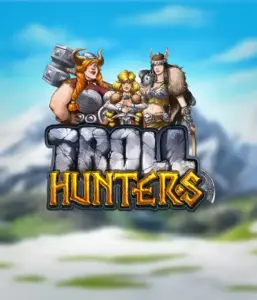 Step into the world of "Troll Hunters," where fierce Viking warriors stand ready to confront their foes. The logo features a pair of Vikings, male and female, dressed for battle, with a frosty landscape. They emanate bravery and might, reflecting the core of the game's adventurous theme.